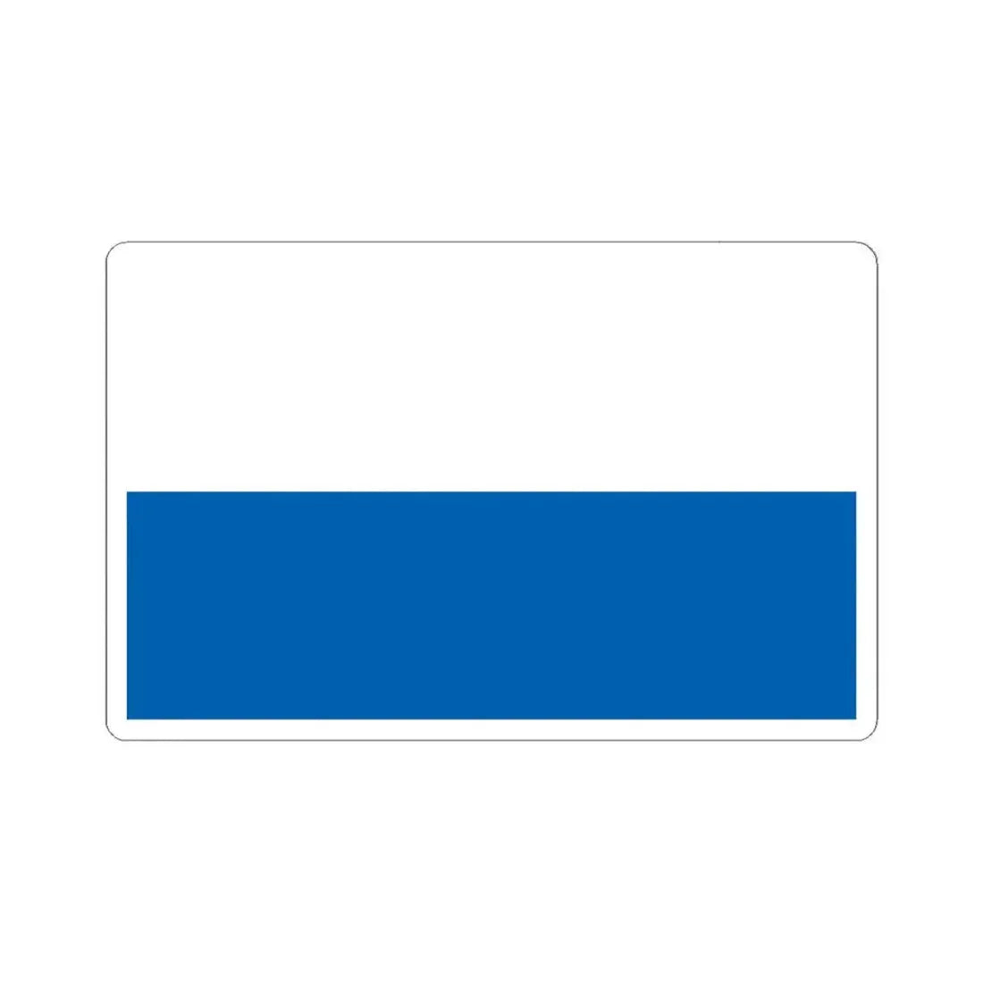 Flag of Legnica Poland - STICKER Vinyl Kiss-Cut Decal 6 Inch White - The Sticker Space