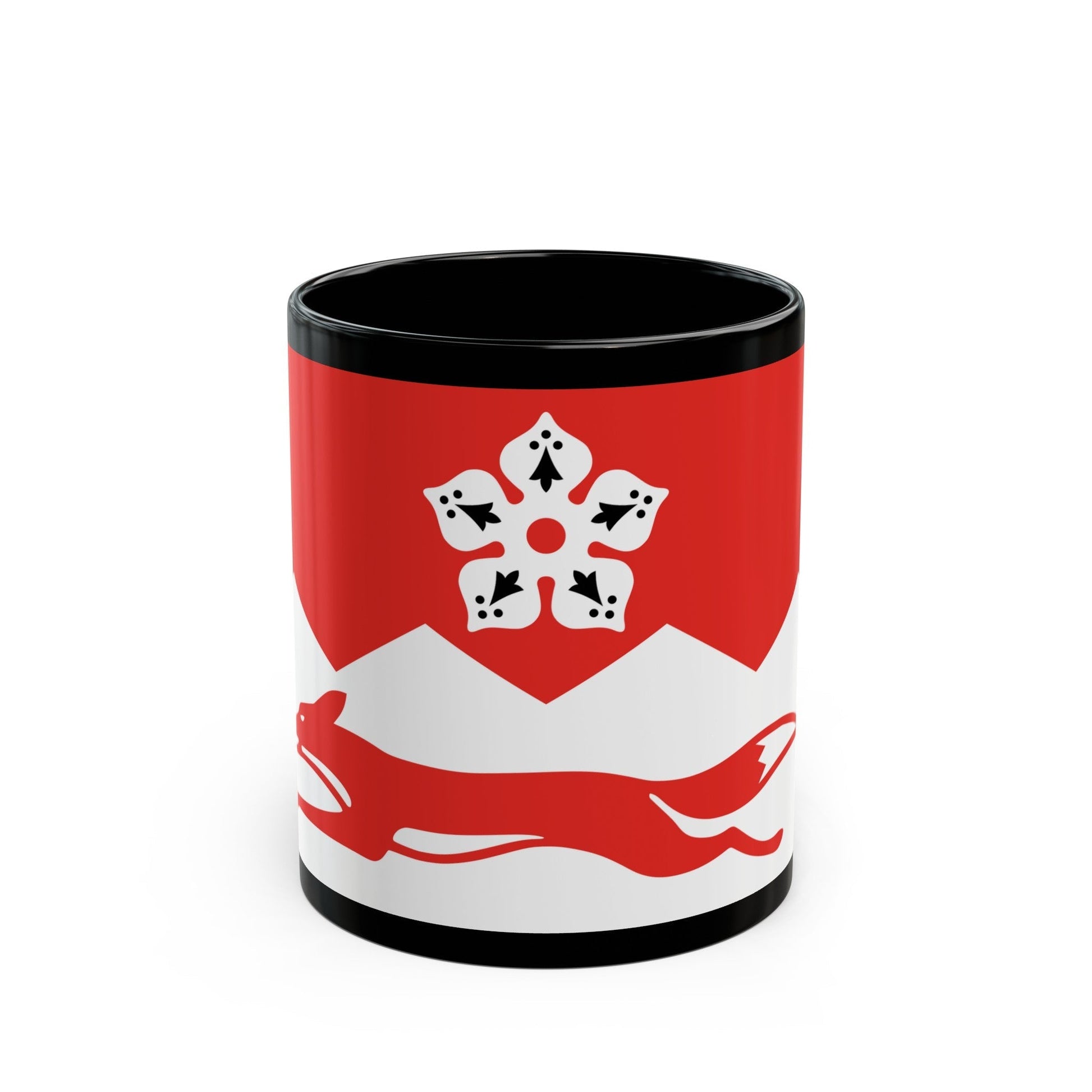 Flag of Leicestershire UK - Black Coffee Mug-11oz-The Sticker Space