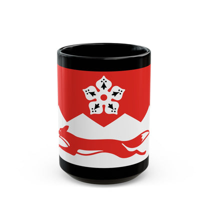 Flag of Leicestershire UK - Black Coffee Mug-15oz-The Sticker Space