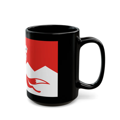 Flag of Leicestershire UK - Black Coffee Mug-The Sticker Space