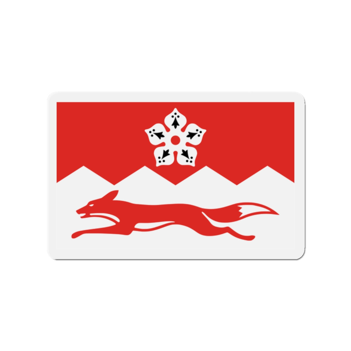 Flag of Leicestershire UK - Die-Cut Magnet-2" x 2"-The Sticker Space