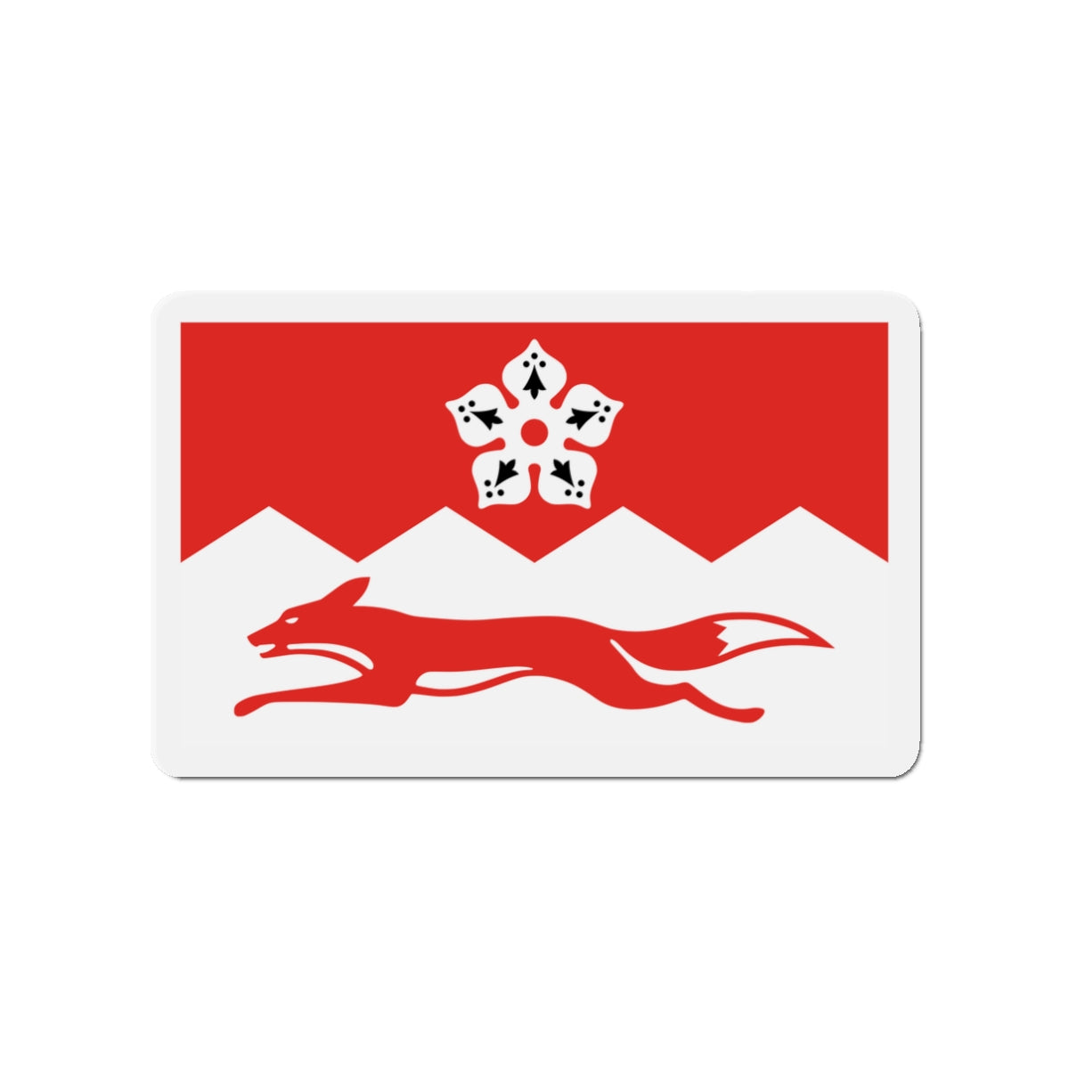 Flag of Leicestershire UK - Die-Cut Magnet-3" x 3"-The Sticker Space