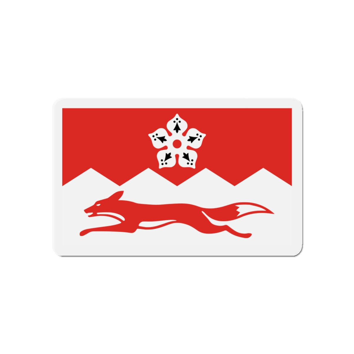 Flag of Leicestershire UK - Die-Cut Magnet-4" x 4"-The Sticker Space