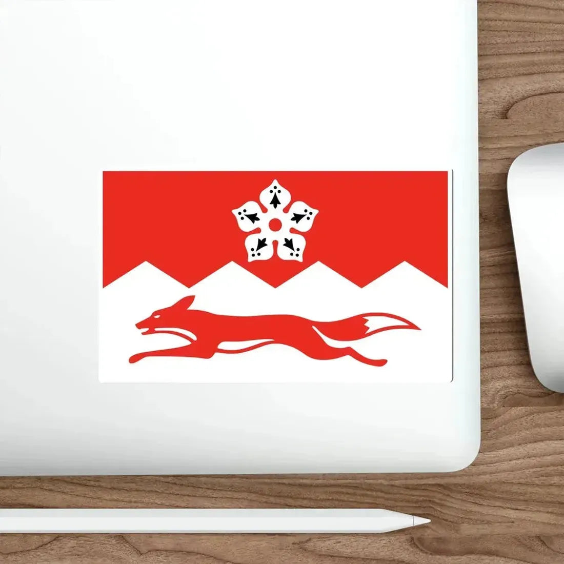 Flag of Leicestershire UK STICKER Vinyl Die-Cut Decal - The Sticker Space