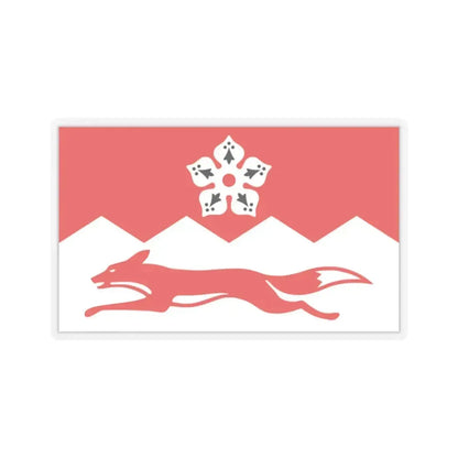 Flag of Leicestershire UK - STICKER Vinyl Kiss-Cut Decal 2 Inch Transparent - The Sticker Space