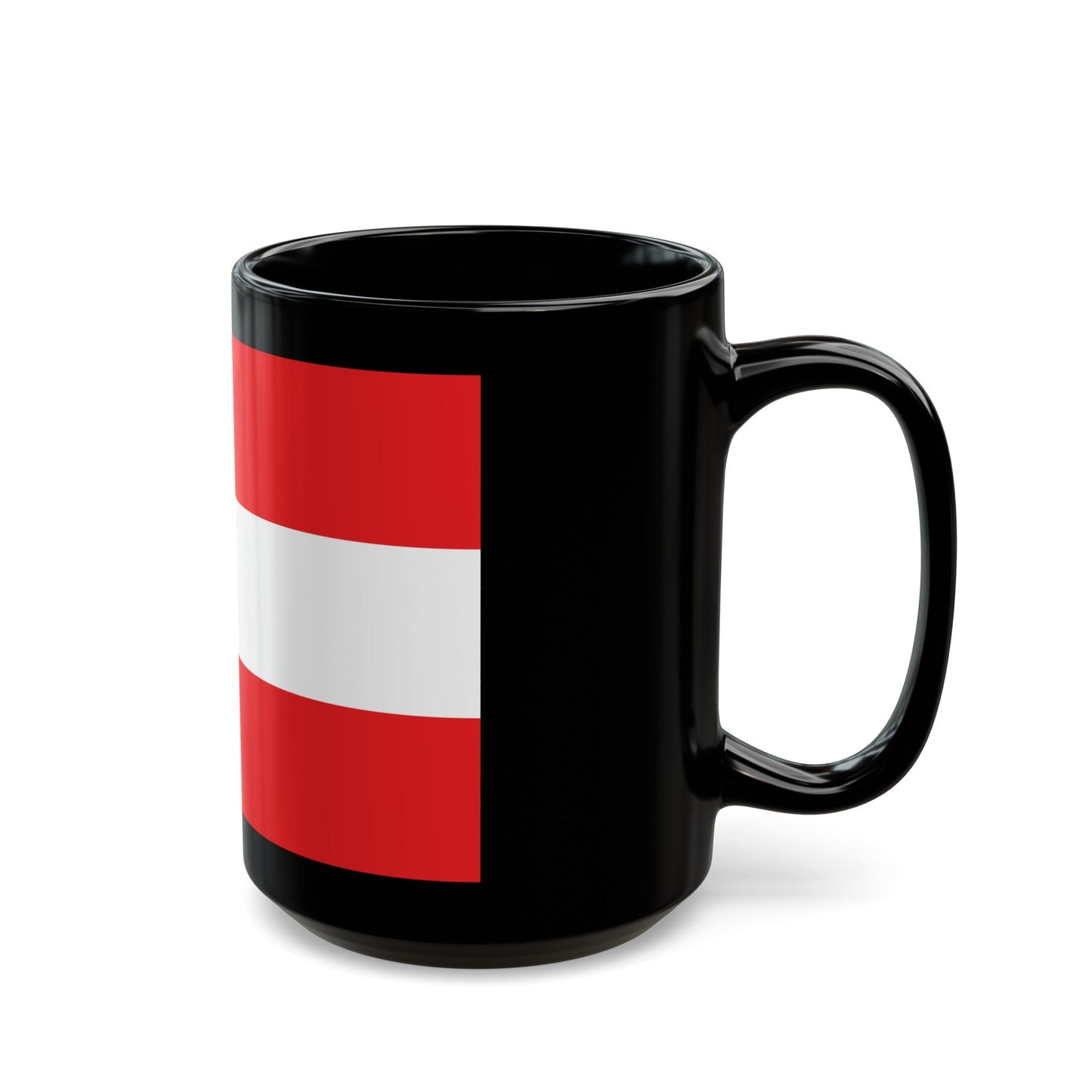 Flag of Leiden The Holland city of the oldest Dutch university Leiden University and Birthplace of Rembrandt Rembrandt Netherlands - Black Coffee Mug-The Sticker Space