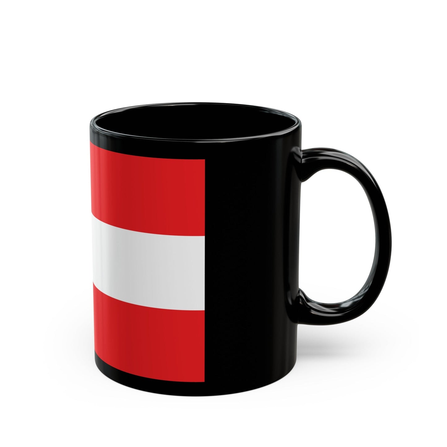 Flag of Leiden The Holland city of the oldest Dutch university Leiden University and Birthplace of Rembrandt Rembrandt Netherlands - Black Coffee Mug-The Sticker Space