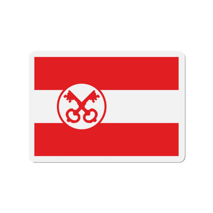 Flag of Leiden The Holland city of the oldest Dutch university Leiden University and Birthplace of Rembrandt Rembrandt Netherlands - Die-Cut Magnet-2" x 2"-The Sticker Space