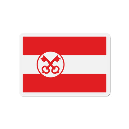 Flag of Leiden The Holland city of the oldest Dutch university Leiden University and Birthplace of Rembrandt Rembrandt Netherlands - Die-Cut Magnet-4" x 4"-The Sticker Space