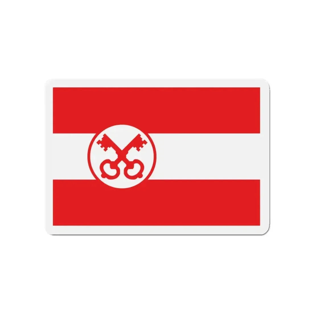 Flag of Leiden The Holland city of the oldest Dutch university Leiden University and Birthplace of Rembrandt Rembrandt Netherlands - Refrigerator Magnet 3 Inch - The Sticker Space