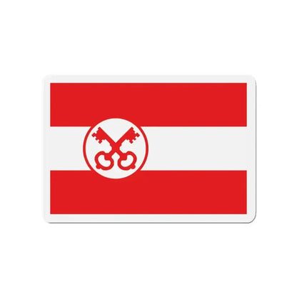 Flag of Leiden The Holland city of the oldest Dutch university Leiden University and Birthplace of Rembrandt Rembrandt Netherlands - Refrigerator Magnet - The Sticker Space