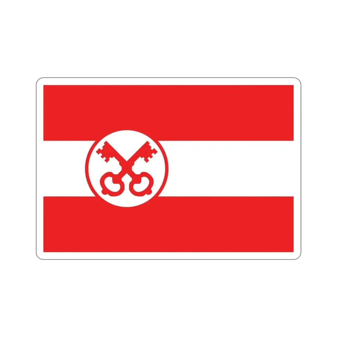 Flag of Leiden The Holland city of the oldest Dutch university Leiden University and Birthplace of Rembrandt Rembrandt Netherlands STICKER Vinyl Die-Cut Decal - The Sticker Space