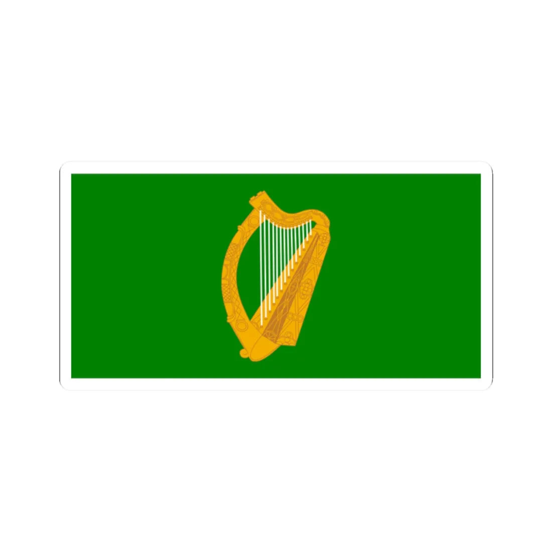 Flag of Leinster bright (Ireland) STICKER Vinyl Kiss-Cut Decal 2 Inch White - The Sticker Space