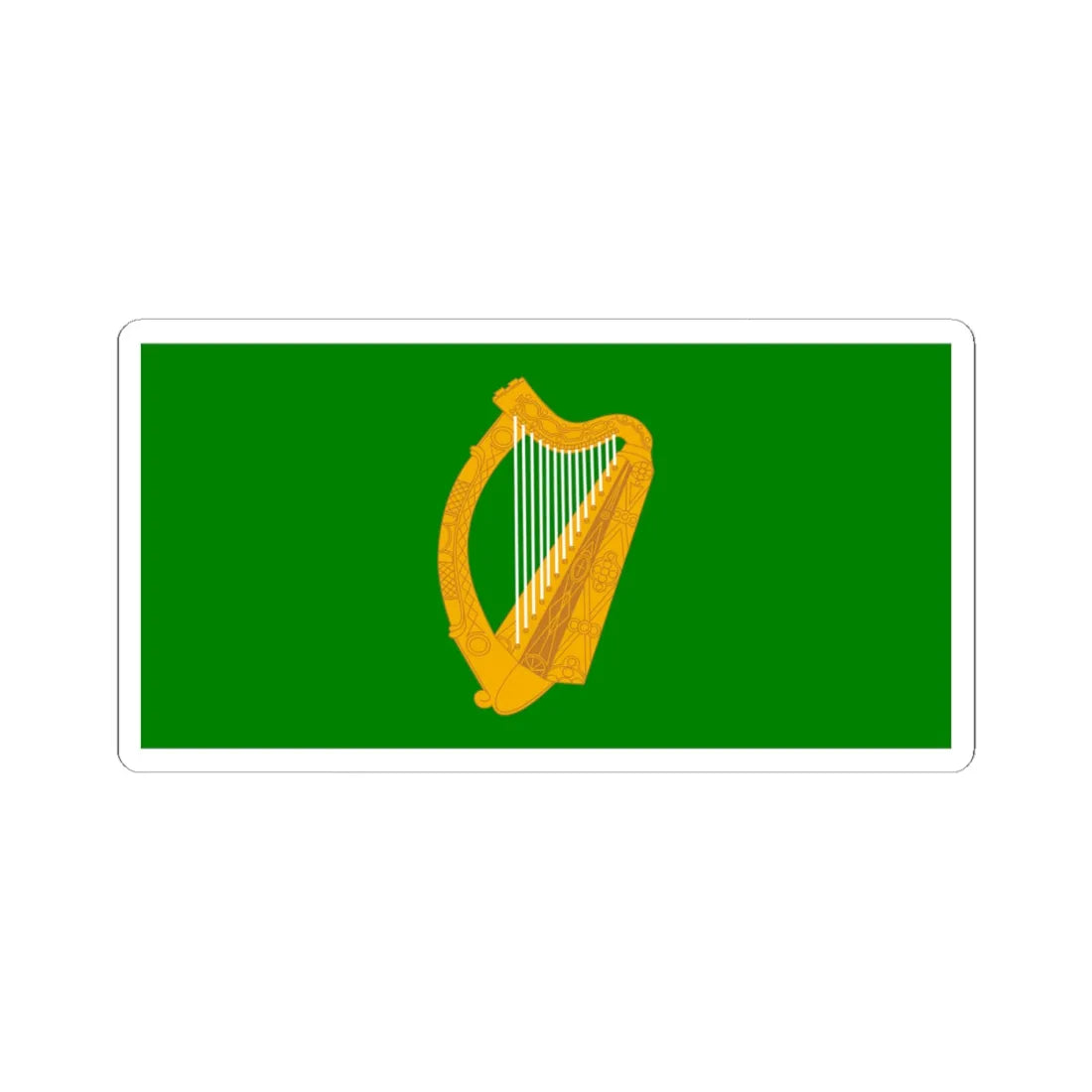 Flag of Leinster bright (Ireland) STICKER Vinyl Kiss-Cut Decal 4 Inch White - The Sticker Space