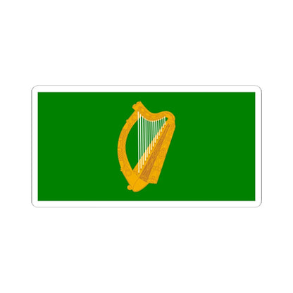 Flag of Leinster bright (Ireland) STICKER Vinyl Kiss-Cut Decal 4 Inch White - The Sticker Space