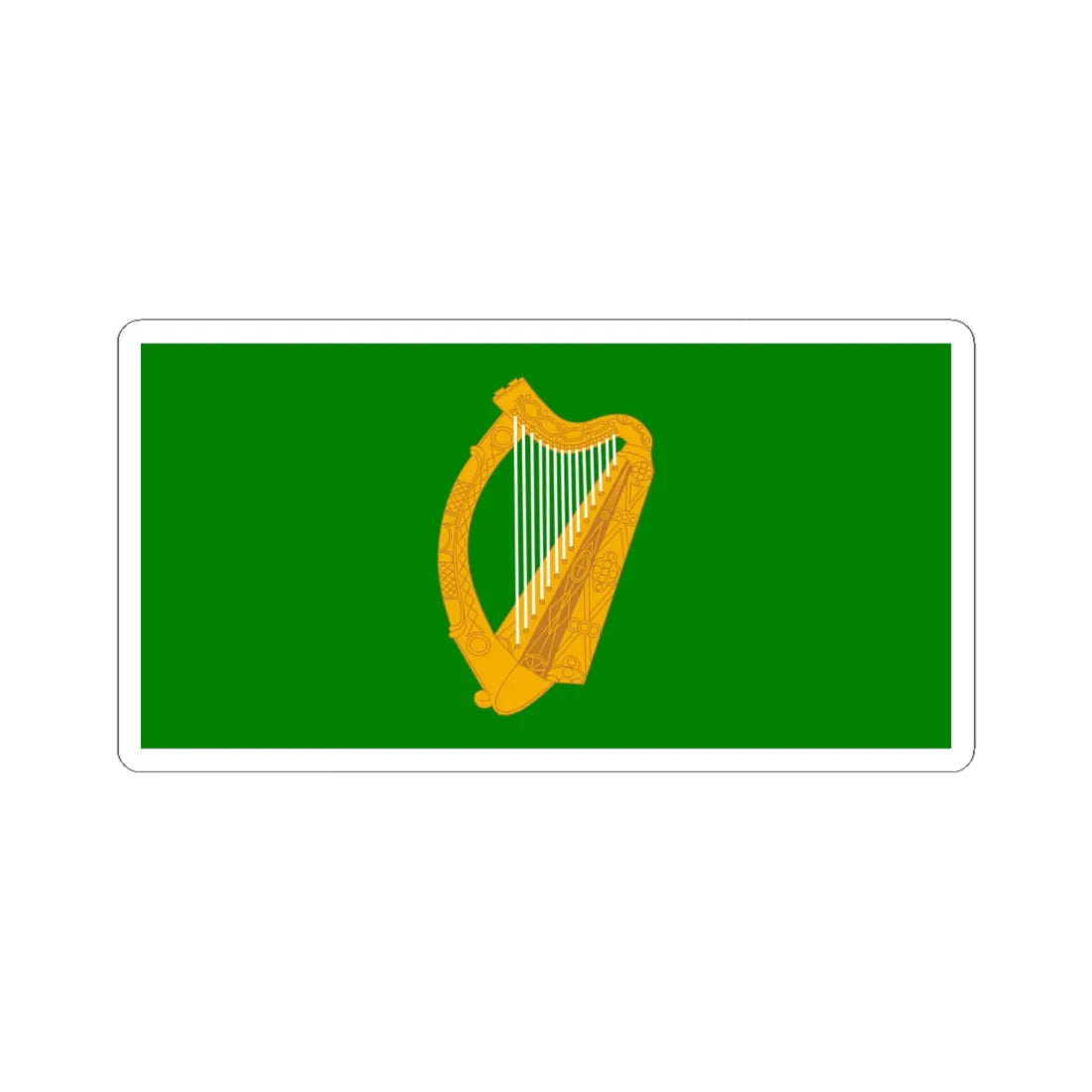 Flag of Leinster bright (Ireland) STICKER Vinyl Kiss-Cut Decal 6 Inch White - The Sticker Space