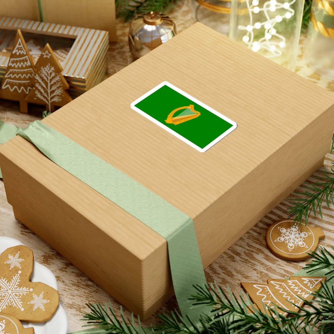 Flag of Leinster bright (Ireland) STICKER Vinyl Kiss-Cut Decal - The Sticker Space