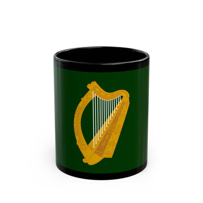 Flag of Leinster Ireland - Black Coffee Mug-11oz-The Sticker Space