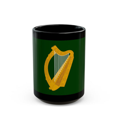 Flag of Leinster Ireland - Black Coffee Mug-15oz-The Sticker Space