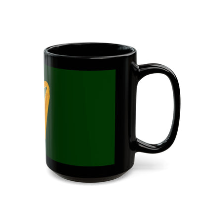 Flag of Leinster Ireland - Black Coffee Mug-The Sticker Space