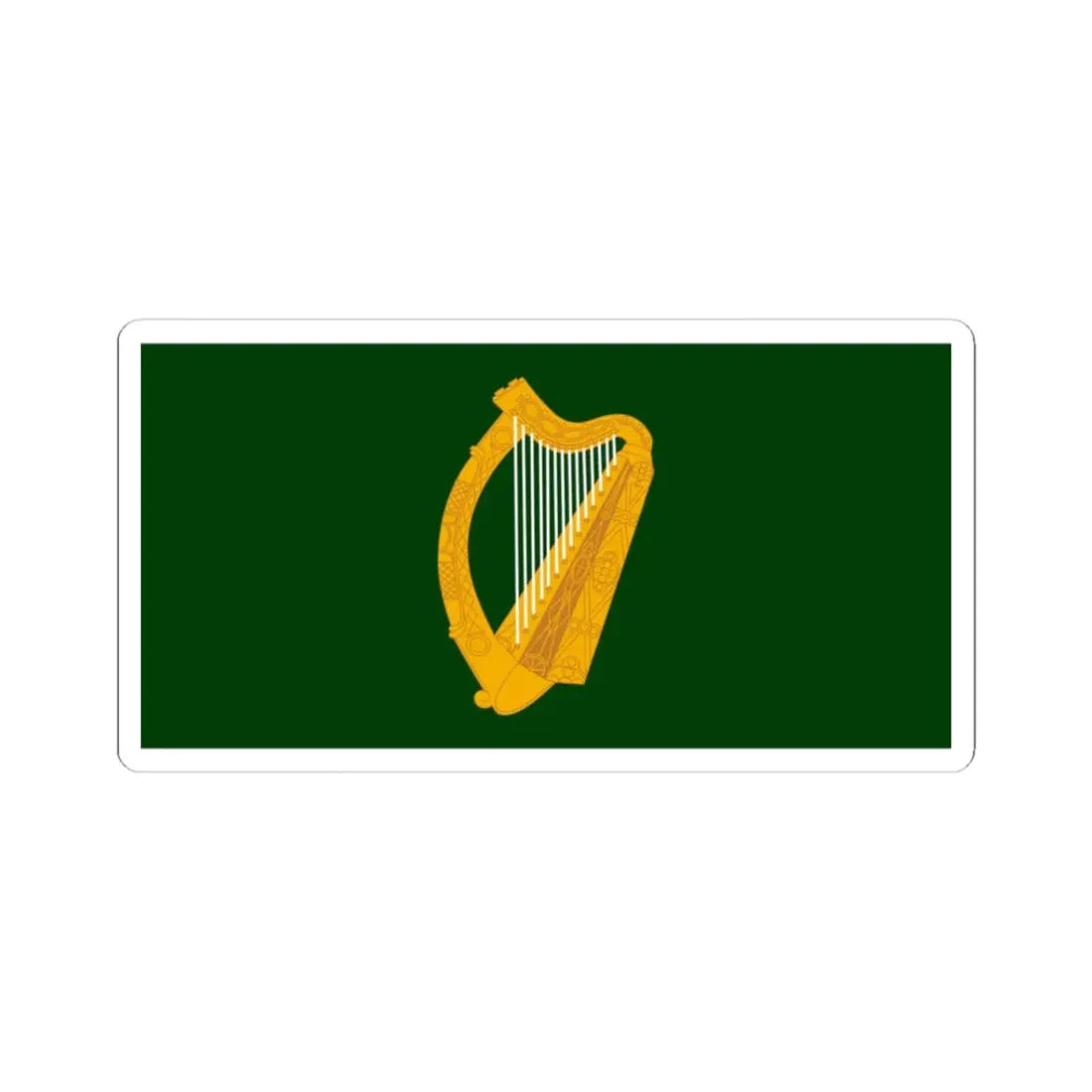 Flag of Leinster (Ireland) STICKER Vinyl Kiss-Cut Decal 3 Inch White - The Sticker Space