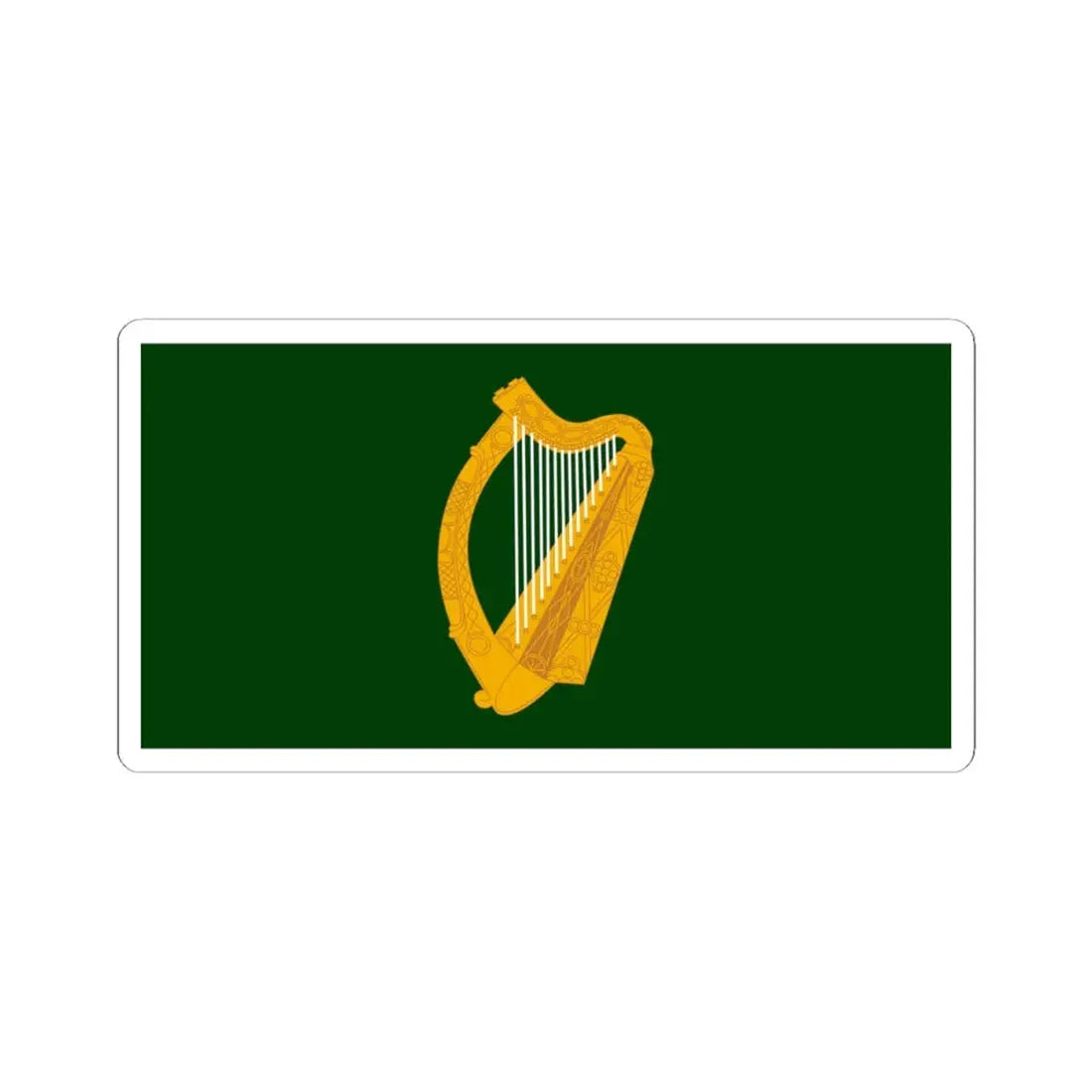 Flag of Leinster (Ireland) STICKER Vinyl Kiss-Cut Decal 4 Inch White - The Sticker Space
