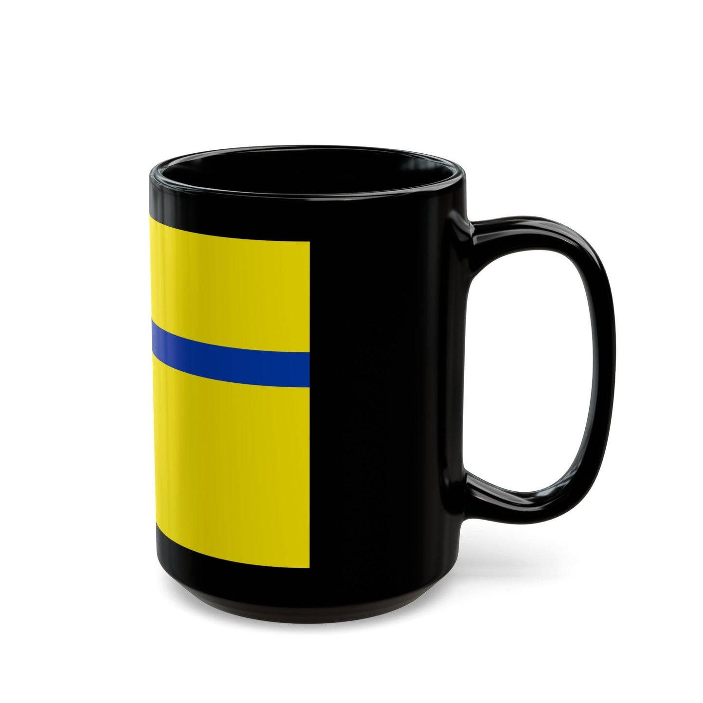 Flag of Lelystad the capital of the province of Flevoland Netherlands - Black Coffee Mug-The Sticker Space