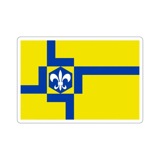 Flag of Lelystad the capital of the province of Flevoland Netherlands STICKER Vinyl Die-Cut Decal 2 Inch - The Sticker Space