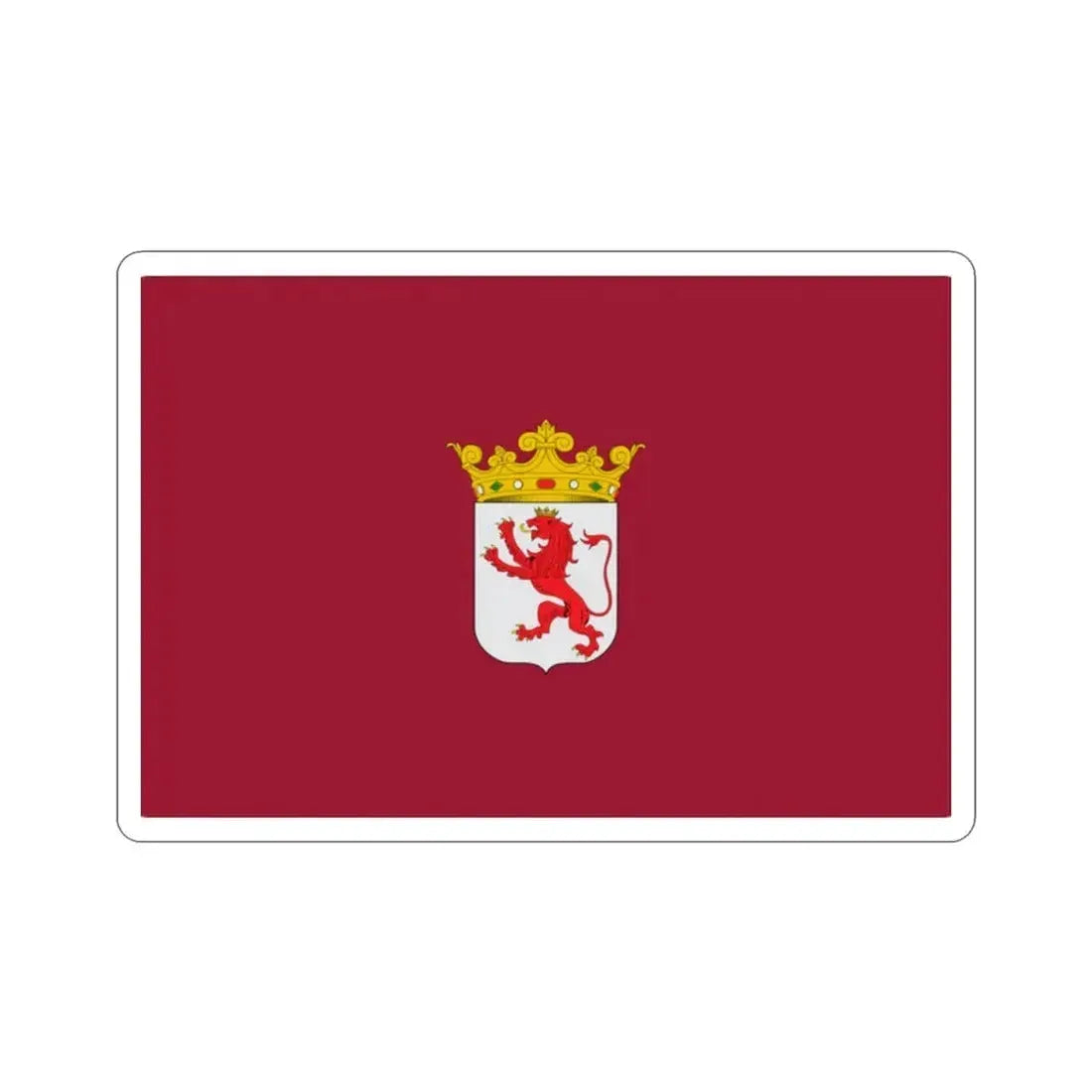 Flag of León Spain STICKER Vinyl Die-Cut Decal 2 Inch - The Sticker Space