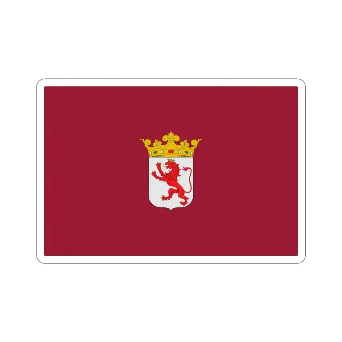 Flag of León Spain STICKER Vinyl Die-Cut Decal 4 Inch - The Sticker Space