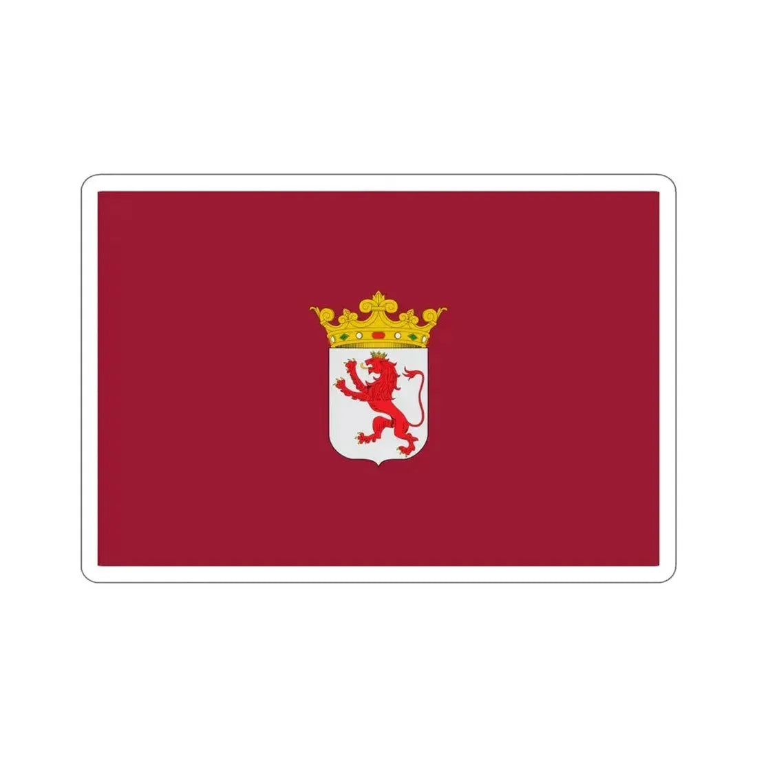 Flag of León Spain STICKER Vinyl Die-Cut Decal 6 Inch - The Sticker Space