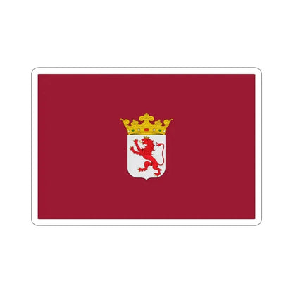 Flag of León Spain STICKER Vinyl Die-Cut Decal 6 Inch - The Sticker Space