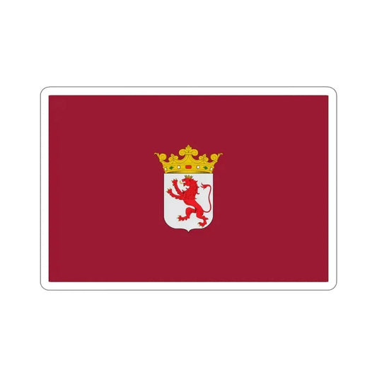 Flag of León Spain STICKER Vinyl Die-Cut Decal 6 Inch - The Sticker Space