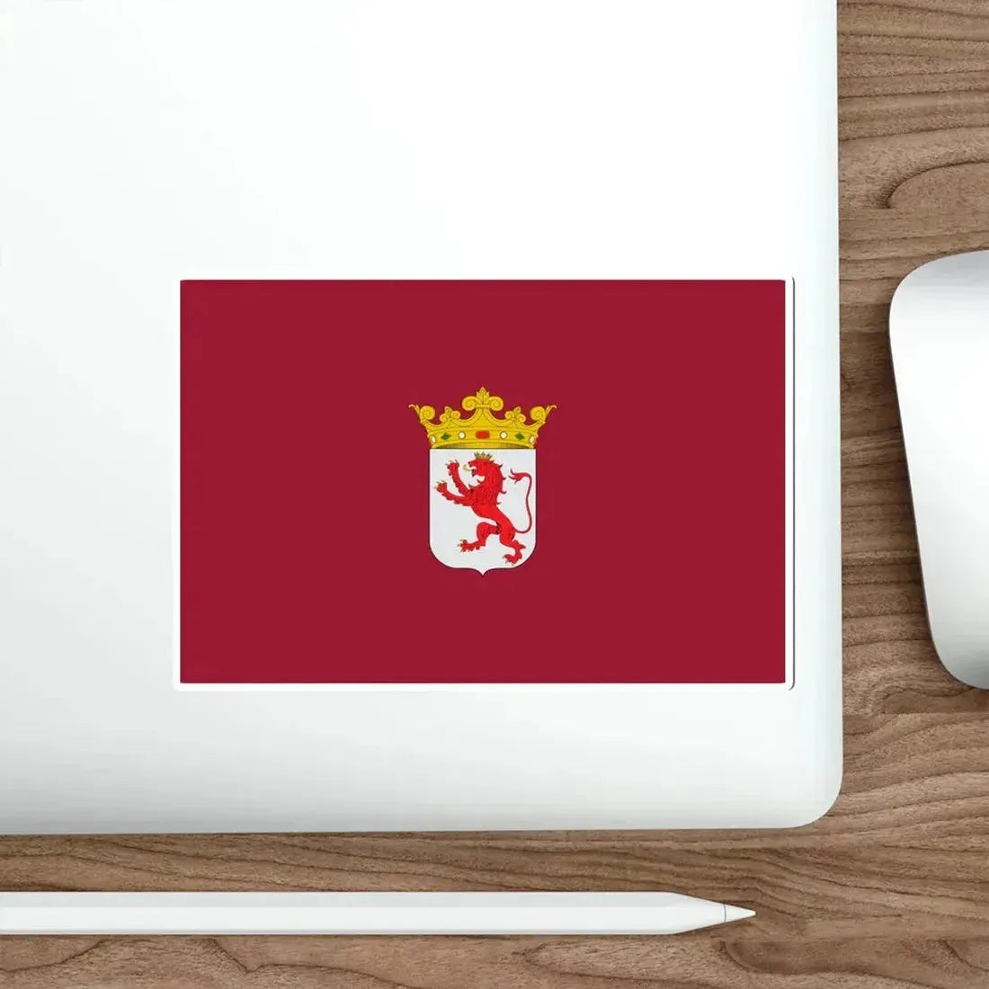 Flag of León Spain STICKER Vinyl Die-Cut Decal - The Sticker Space