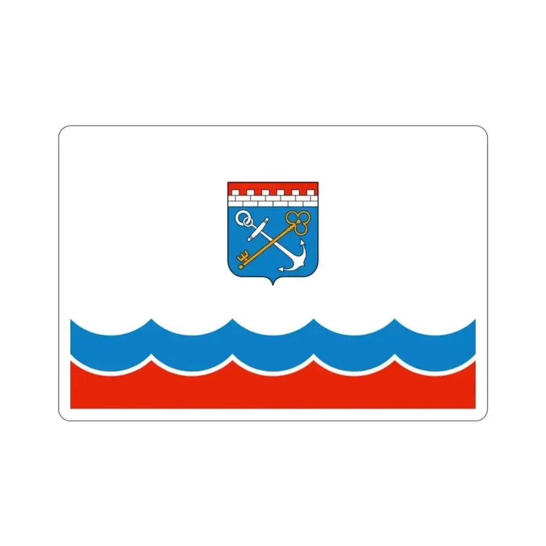 Flag of Leningrad Oblast Russia STICKER Vinyl Die-Cut Decal 2 Inch - The Sticker Space