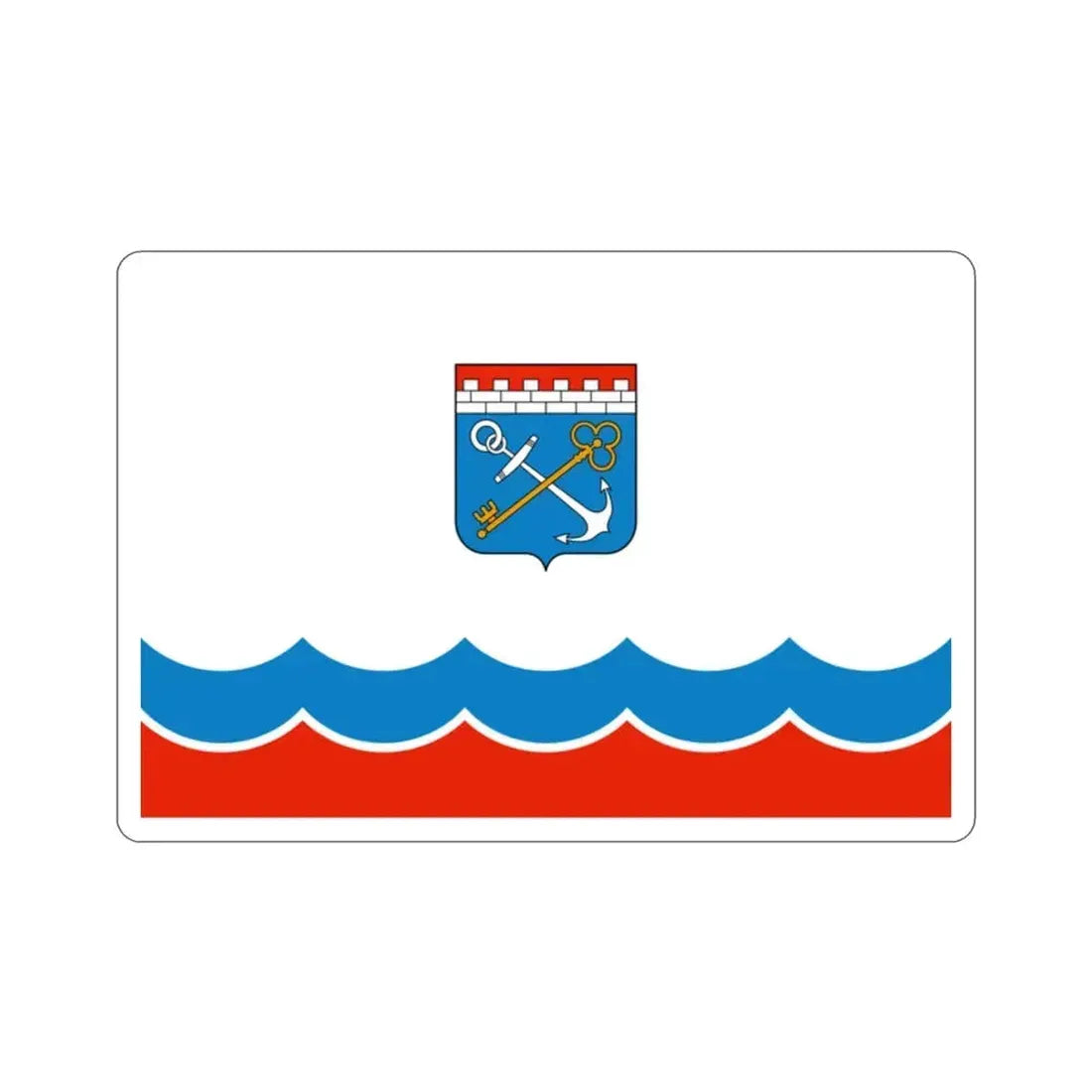 Flag of Leningrad Oblast Russia STICKER Vinyl Die-Cut Decal 2 Inch - The Sticker Space