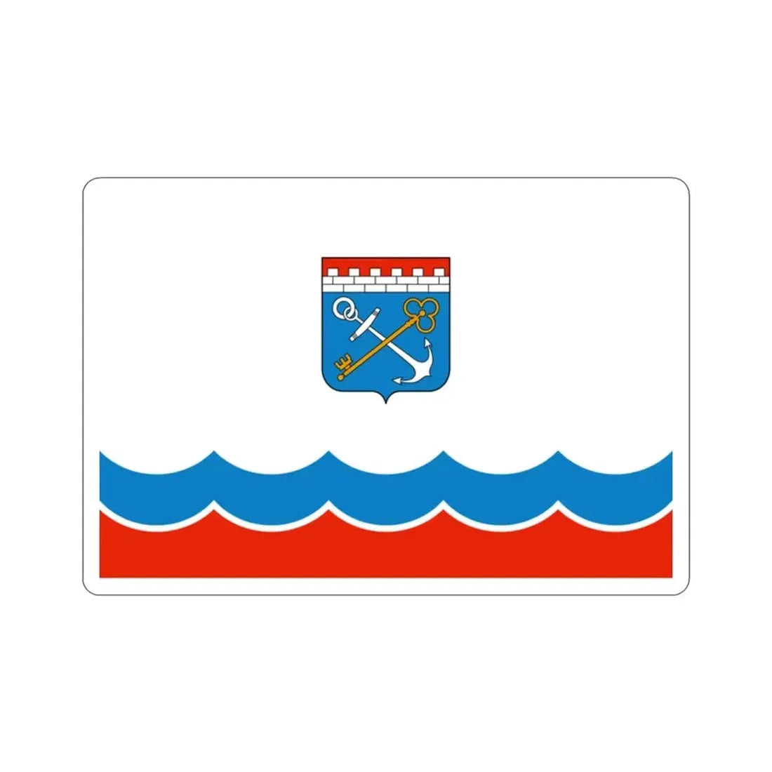 Flag of Leningrad Oblast Russia STICKER Vinyl Die-Cut Decal - The Sticker Space