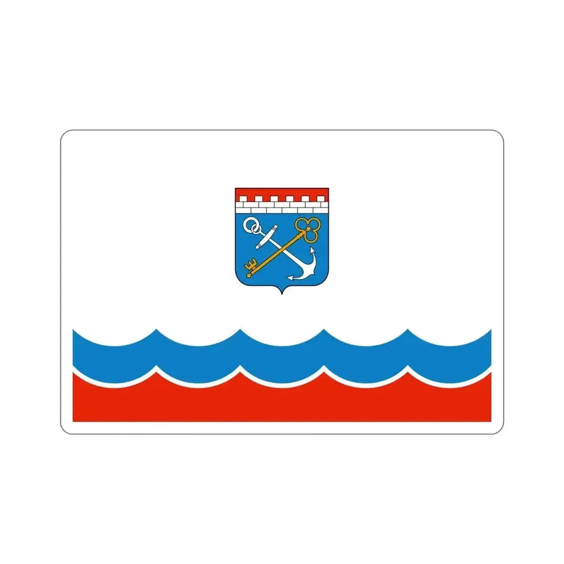 Flag of Leningrad Oblast Russia STICKER Vinyl Die-Cut Decal - The Sticker Space
