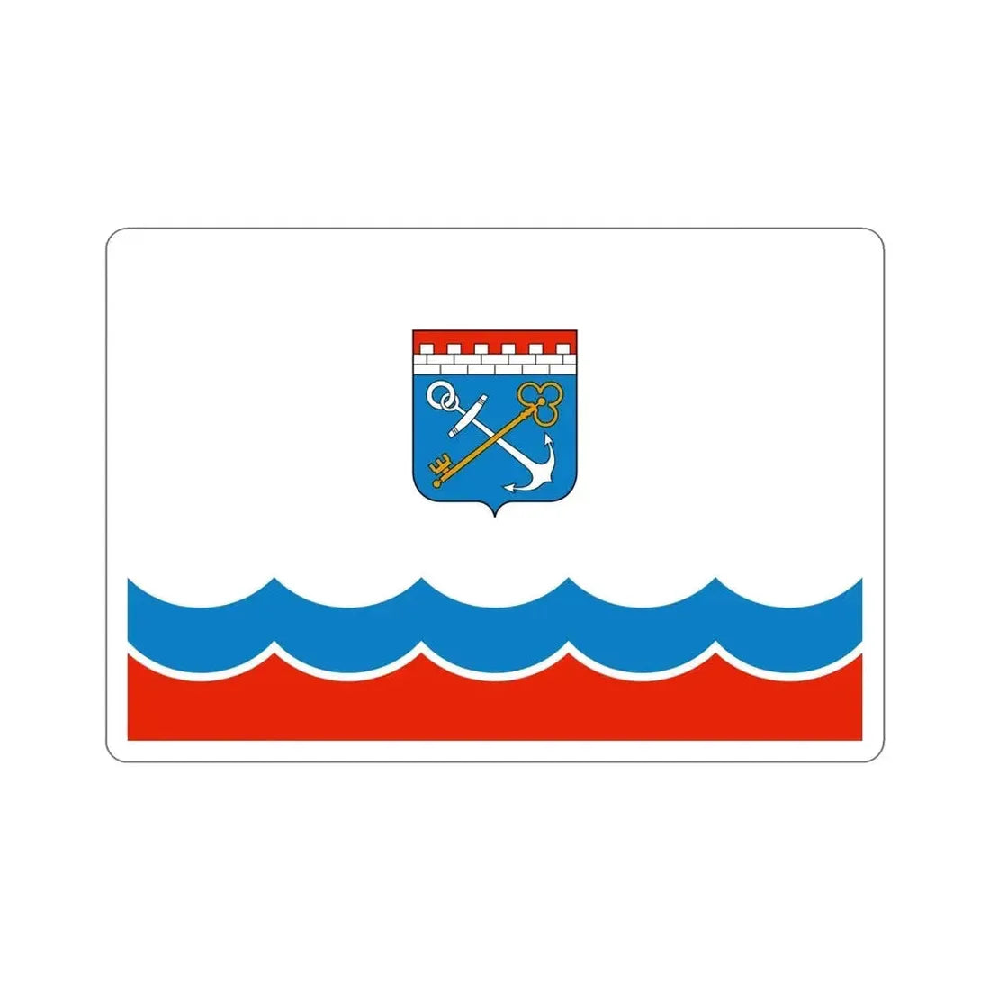 Flag of Leningrad Oblast Russia STICKER Vinyl Die-Cut Decal - The Sticker Space