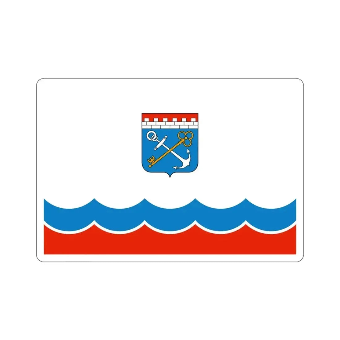 Flag of Leningrad Oblast Russia STICKER Vinyl Die-Cut Decal - The Sticker Space