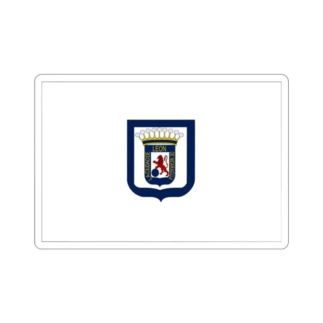 Flag of Leon, Nicaragua STICKER Vinyl Die-Cut Decal 2 Inch - The Sticker Space
