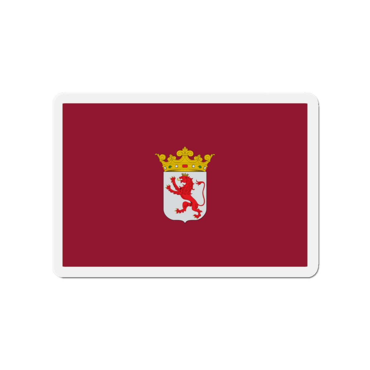 Flag of León Spain - Die-Cut Magnet-3" x 3"-The Sticker Space