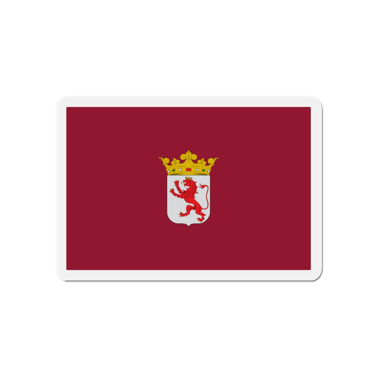 Flag of León Spain - Die-Cut Magnet-4" x 4"-The Sticker Space