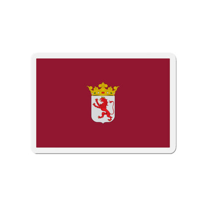 Flag of León Spain - Die-Cut Magnet-4" x 4"-The Sticker Space