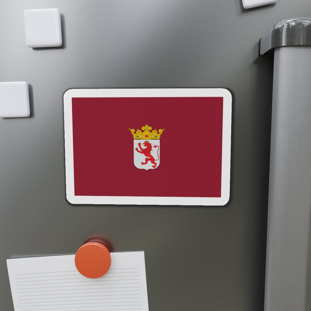 Flag of León Spain - Die-Cut Magnet-The Sticker Space