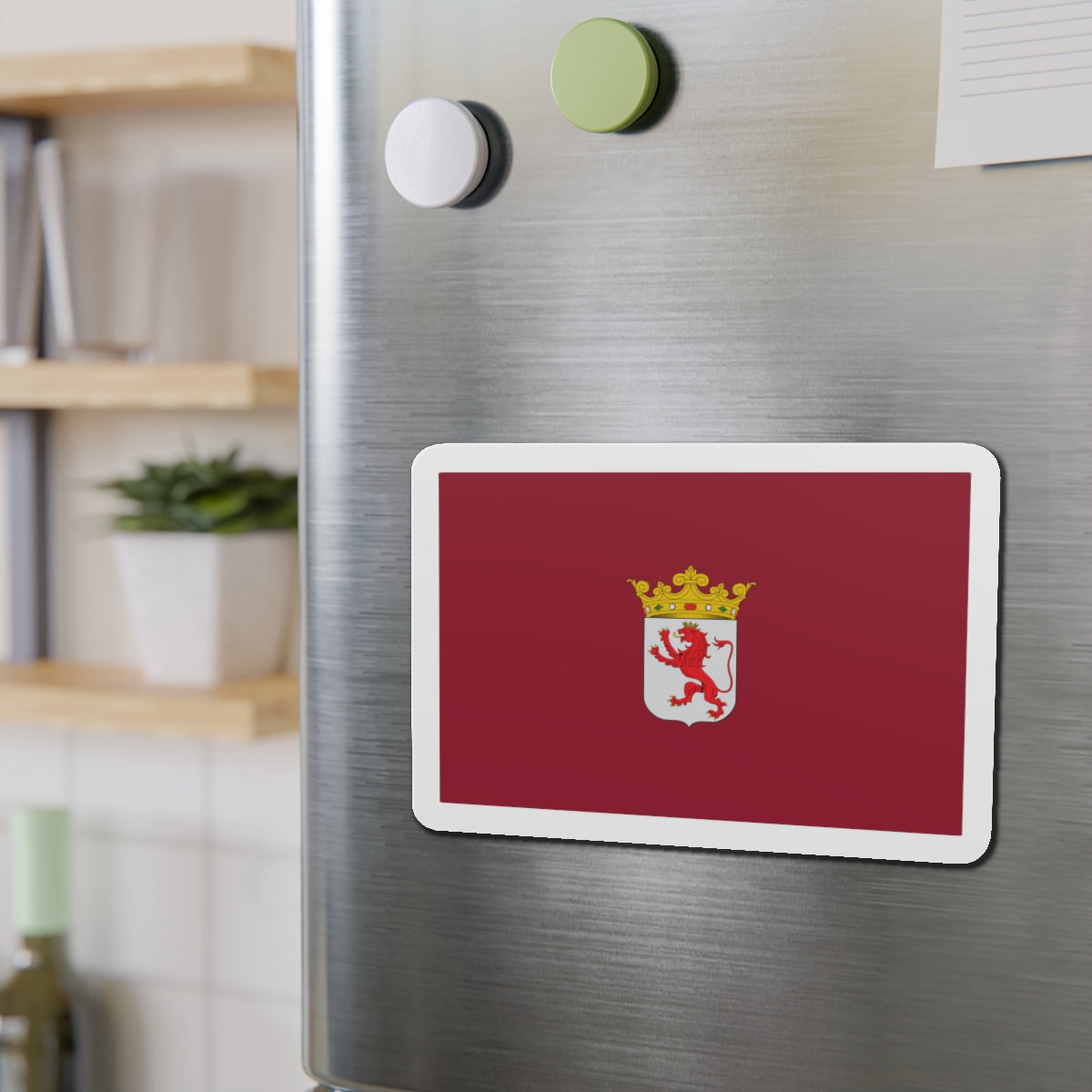 Flag of León Spain - Die-Cut Magnet-The Sticker Space