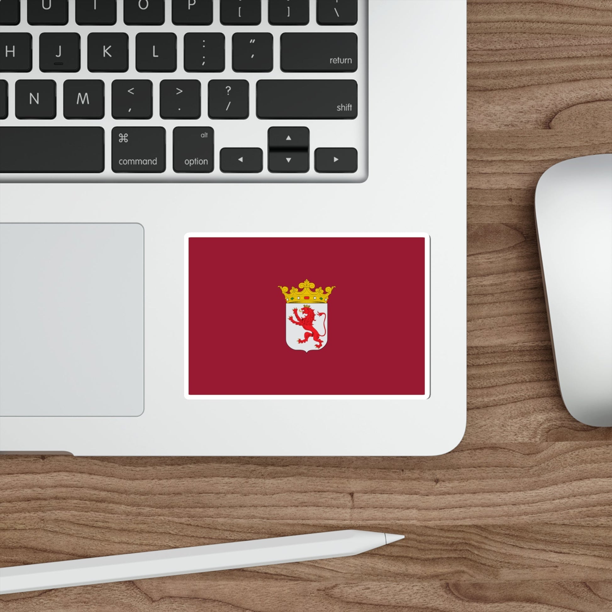 Flag of León Spain STICKER Vinyl Die-Cut Decal-The Sticker Space