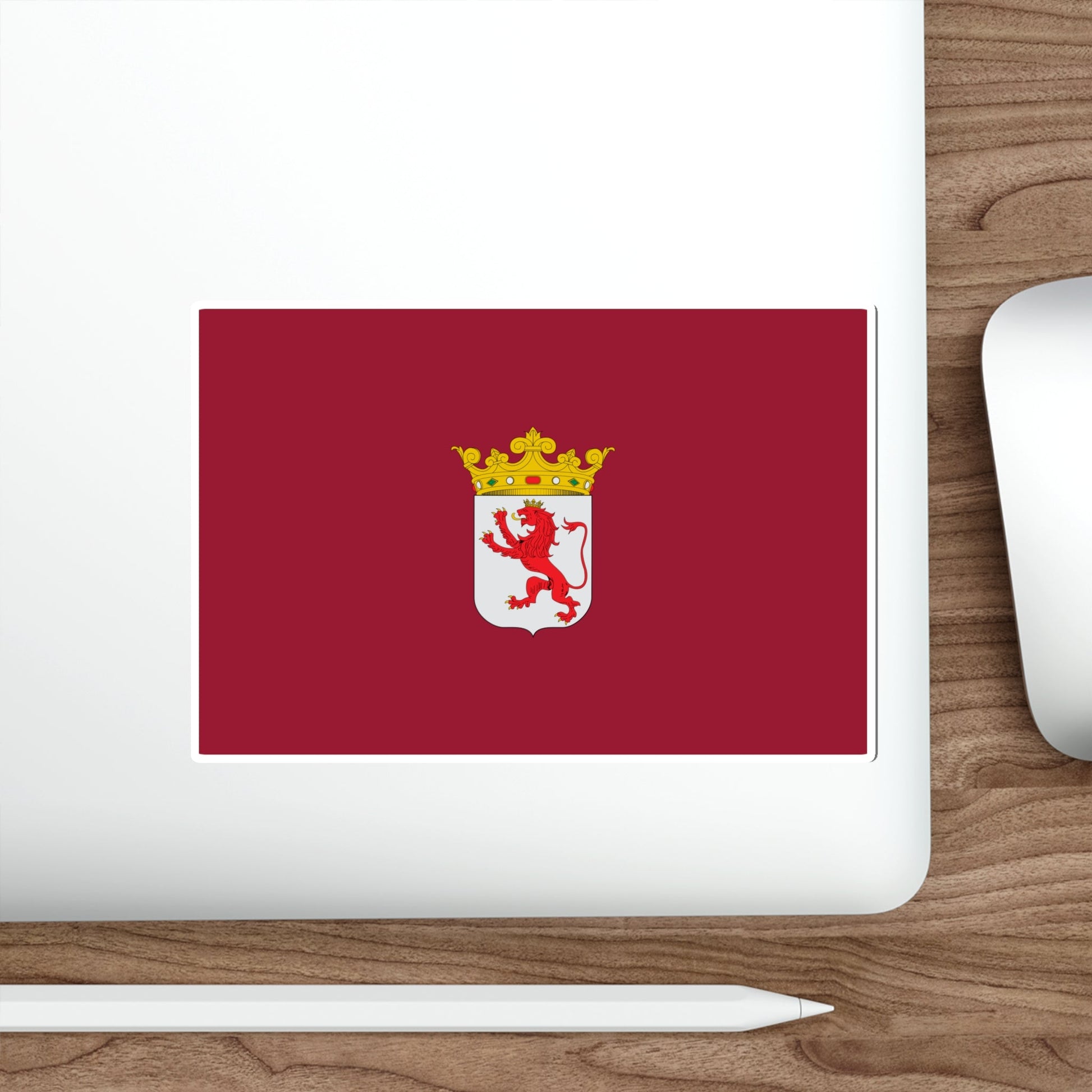 Flag of León Spain STICKER Vinyl Die-Cut Decal-The Sticker Space