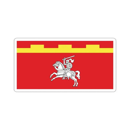 Flag of Lepiel Belarus (Belarus) STICKER Vinyl Kiss-Cut Decal 6 Inch White - The Sticker Space