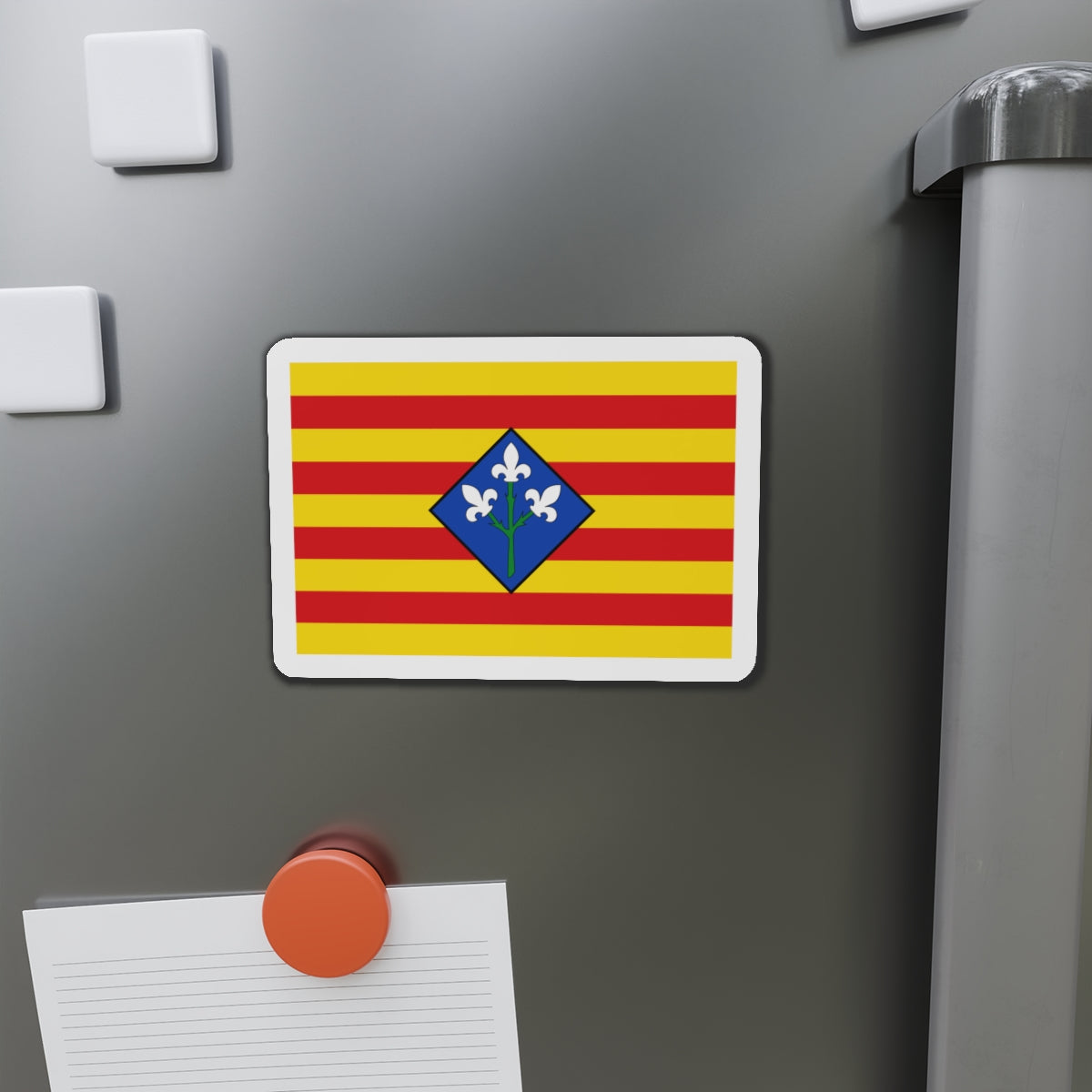 Flag of Lérida Spain - Die-Cut Magnet-The Sticker Space